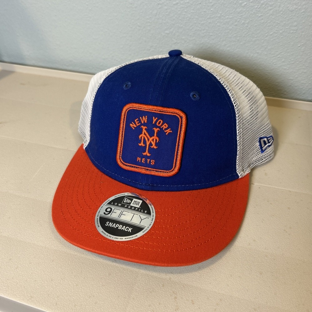 New Era New York Mets 9FIFTY Low Profile Snapback Mesh Trucker Hat Mens OSFM